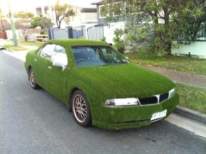 Astro Turf Grass Car!